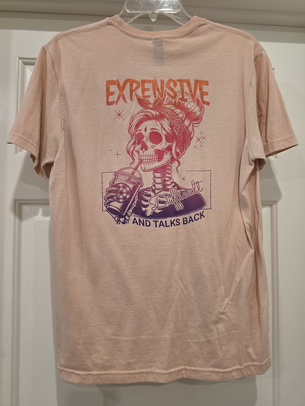 Gildan Pink Graphic 'Expensive and Talks Back' Tee